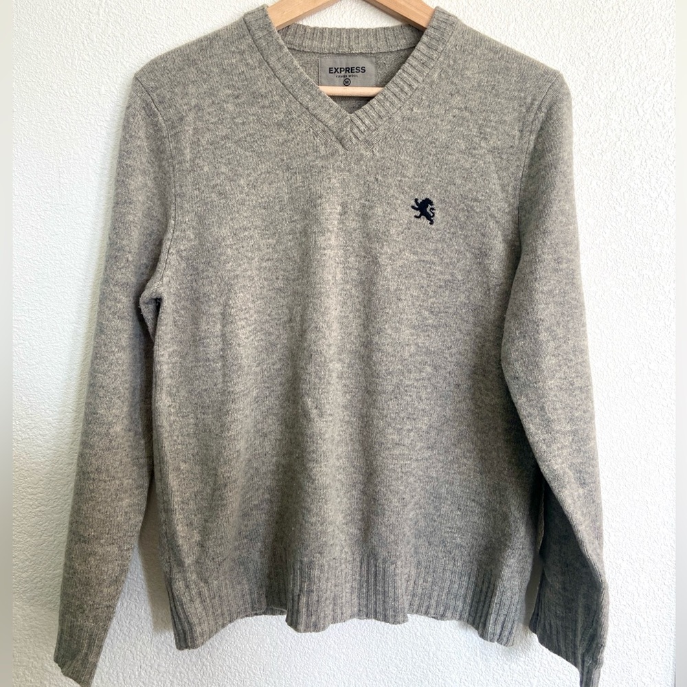 Mens Y2K vintage Express Lambswool sweater